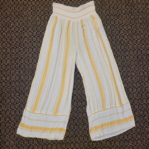 Billabong Womens All Lined Up Woven Wide Leg Pant Striped Size Large